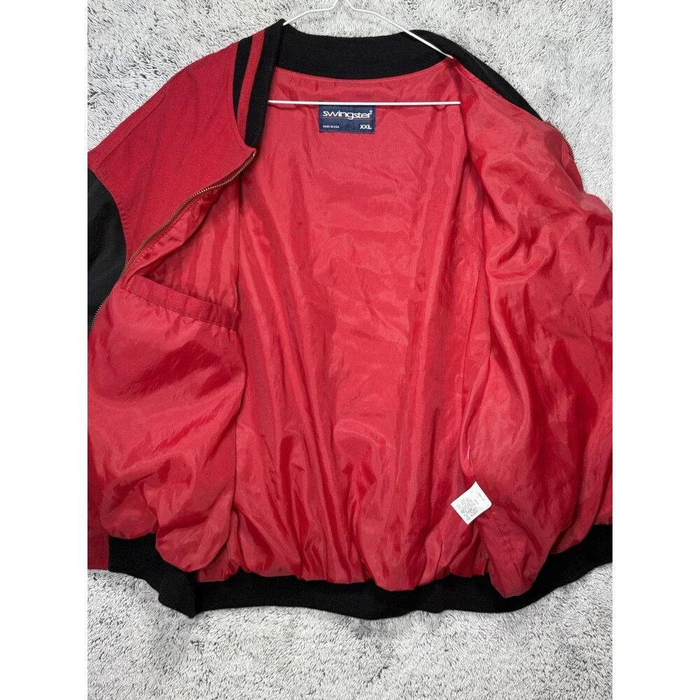 Vintage Case IH International Harvester Bomber Jacket‎ Sz XXL USA Made Swingster